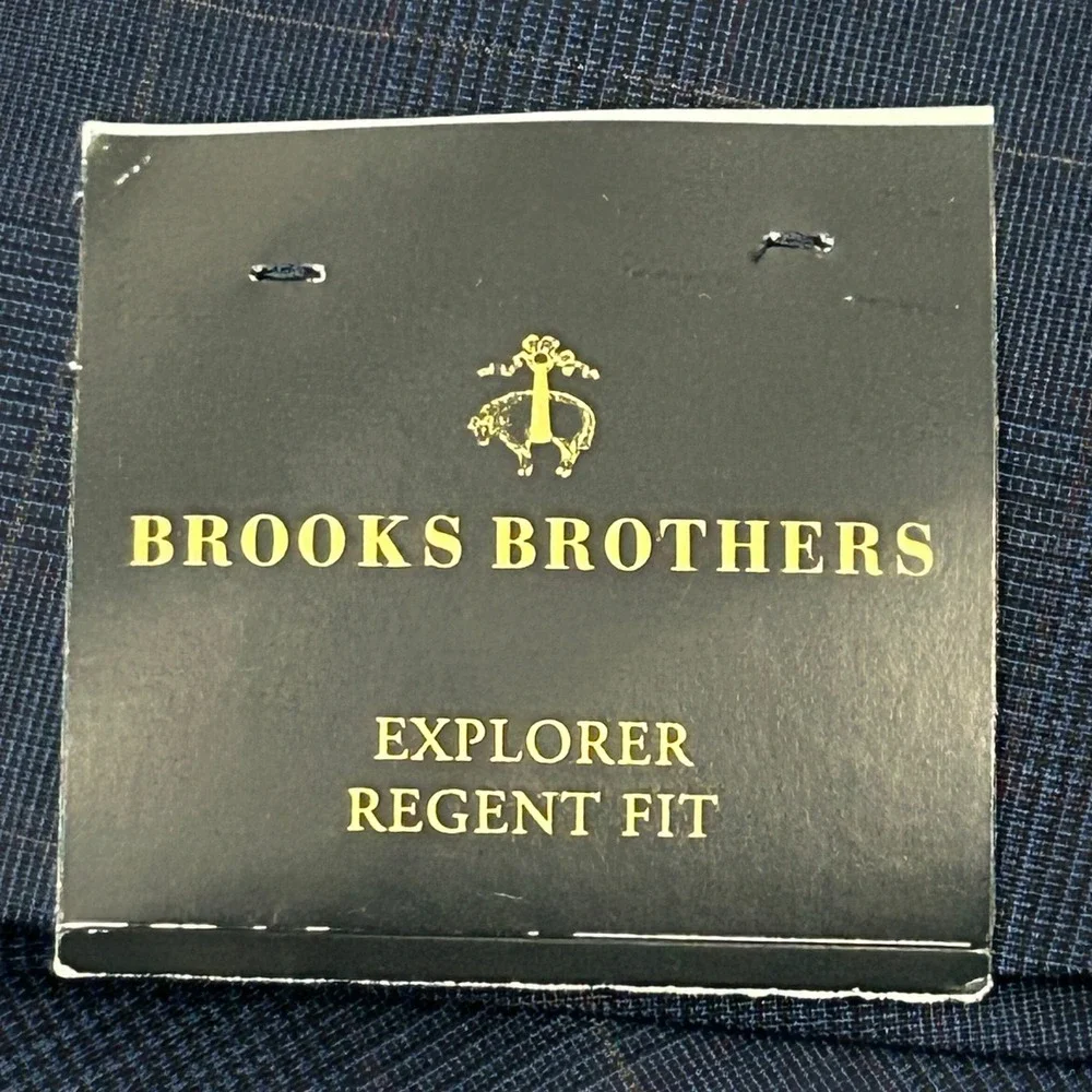 Brooks Brothers Explorer Sport Coat Mens‎ 38R Navy Blue Regent Fit Wool Blazer